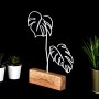 WALLXPERT Decorative Object figura Leafs White - slika 3