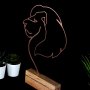 WALLXPERT Decorative Object figura Lion Bronze - slika 3