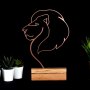 WALLXPERT Decorative Object figura Lion Bronze - slika 1