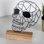 WALLXPERT Decorative Object figura Skull Black - slika 2