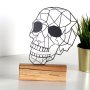 WALLXPERT Decorative Object figura Skull Black - slika 1