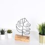WALLXPERT Decorative Object figura Thin Leaf Black - slika 3