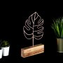 WALLXPERT Decorative Object figura Thin Leaf Bronze - slika 2