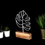 WALLXPERT Decorative Object figura Thin Leaf White - slika 3