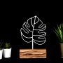 WALLXPERT Decorative Object figura Thin Leaf White - slika 1