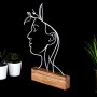 WALLXPERT Decorative Object figura Woman White - slika 2