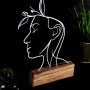 WALLXPERT Decorative Object figura Woman White - slika 3