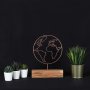 WALLXPERT Decorative Object figura World Bronze - slika 1