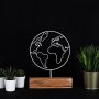 WALLXPERT Decorative Object figura World White - slika 2