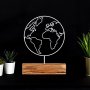 WALLXPERT Decorative Object figura World White - slika 1