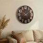 WALLXPERT Dekorativni metalni zidni sat Antique Large Walnut - slika 3