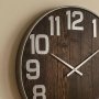 WALLXPERT Dekorativni metalni zidni sat Antique Large Walnut - slika 4