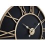 WALLXPERT Dekorativni metalni zidni sat Retro Gold Black - slika 5