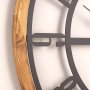 WALLXPERT Dekorativni metalni zidni sat Bunella Black - slika 2