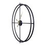 WALLXPERT Dekorativni metalni zidni sat Scandinavian Black - slika 4