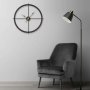 WALLXPERT Dekorativni metalni zidni sat Scandinavian Black - slika 1