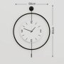 WALLXPERT Dekorativni metalni zidni sat Mclock 00112 - slika 3