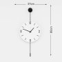 WALLXPERT Dekorativni metalni zidni sat Mclock 00117 - slika 2
