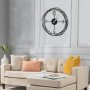 WALLXPERT Dekorativni metalni zidni sat Winding - slika 3
