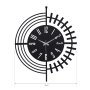 WALLXPERT Dekorativni metalni zidni sat Dubai Black - slika 3