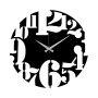 WALLXPERT Dekorativni metalni zidni sat Metal Wall Clock 1 Black - slika 2