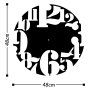 WALLXPERT Dekorativni metalni zidni sat Metal Wall Clock 1 Black - slika 3