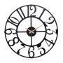 WALLXPERT Dekorativni metalni zidni sat Bonni Black 2 - slika 2
