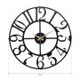 WALLXPERT Dekorativni metalni zidni sat Bonni Black 2 - slika 4