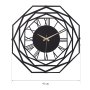 WALLXPERT Dekorativni metalni zidni sat Repido New Black - slika 3