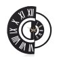 WALLXPERT Dekorativni metalni zidni sat Ruota 04 - slika 2