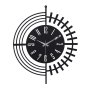 WALLXPERT Dekorativni metalni zidni sat Dubai New Black - slika 2