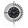 WALLXPERT Dekorativni metalni zidni sat Dubai New Black - slika 3