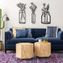 WALLXPERT Dekorativni metalni zidni dodatak Life In The Vases - slika 1