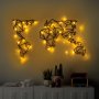 WALLXPERT Dekorativni metalni zidni dodatak World Map Led 010 - slika 2