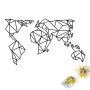 WALLXPERT Dekorativni metalni zidni dodatak World Map Led 010 - slika 5