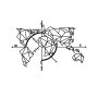 WALLXPERT Dekorativni metalni zidni dodatak World Map Metal Decor 2 Black - slika 2