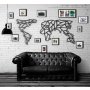 WALLXPERT Dekorativni metalni zidni dodatak World Map v22 - slika 1