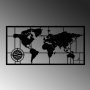 WALLXPERT Dekorativni metalni zidni dodatak World Map 9 L - slika 4