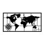 WALLXPERT Dekorativni metalni zidni dodatak World Map 9 L - slika 5