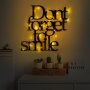 WALLXPERT Dekorativni metalni zidni dodatak Dont Forget To Smile 183 - slika 2