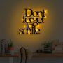 WALLXPERT Dekorativni metalni zidni dodatak Dont Forget To Smile 183 - slika 3