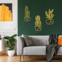 WALLXPERT Dekorativni metalni zidni dodatak Cactus 2 - slika 3