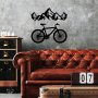 WALLXPERT Dekorativni metalni zidni dodatak Mountain And Bicycle L - slika 3