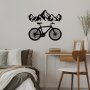 WALLXPERT Dekorativni metalni zidni dodatak Mountain And Bicycle L - slika 2