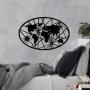 WALLXPERT Dekorativni metalni zidni dodatak World Map 8 M v2 - slika 2