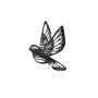 WALLXPERT Dekorativni metalni zidni dodatak Swallow Bird - slika 2