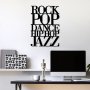 WALLXPERT Dekorativni metalni zidni dodatak We Love Music L - slika 1