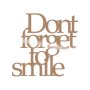 WALLXPERT Dekorativni metalni zidni dodatak Dont Forget To Smıle Copper - slika 2