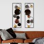 WALLXPERT Dekorativni metalni zidni dodatak Textured 3 - slika 2