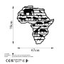 WALLXPERT Dekorativni metalni zidni dodatak African Animals - slika 5